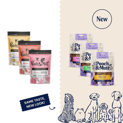Pooch & Mutt - Meaty Dog Treats (Grain Free), Variety Set, Pack of 3x120g