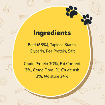 Good Boy - Tender Beef Fillets - Dog Treats - Made with 100% Natural Beef - 90 g ℮ - No Artificial Flavouring - Case of 10
